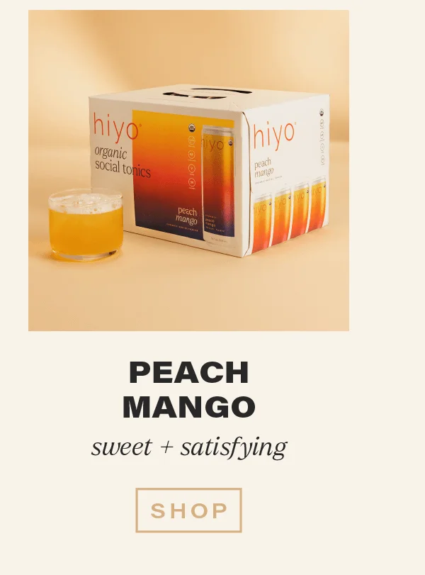 PEACH MANGO: sweet + satisfying [SHOP] (link)