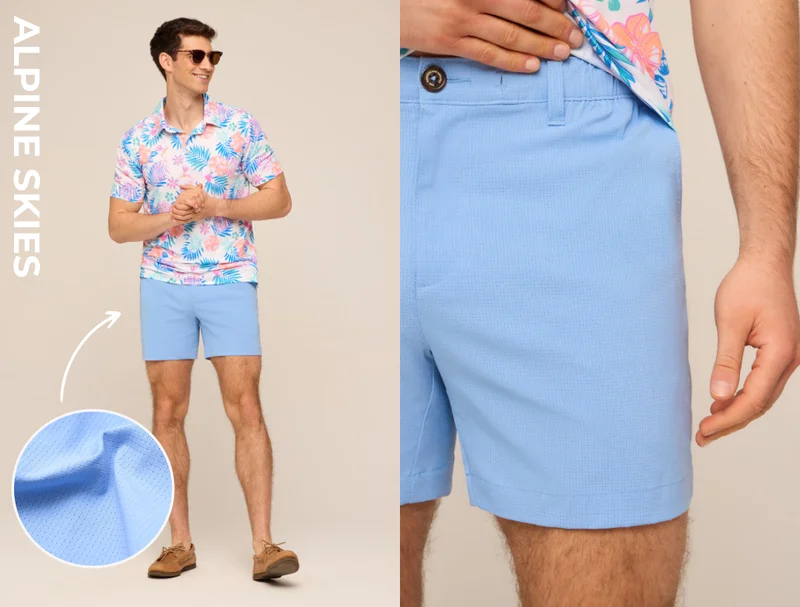 Breezetech Everywear Short: The Alpine Skies 6"