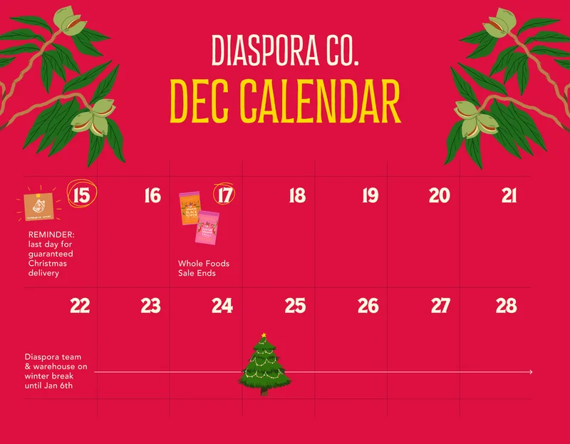 Diaspora Co. Dec Calendar