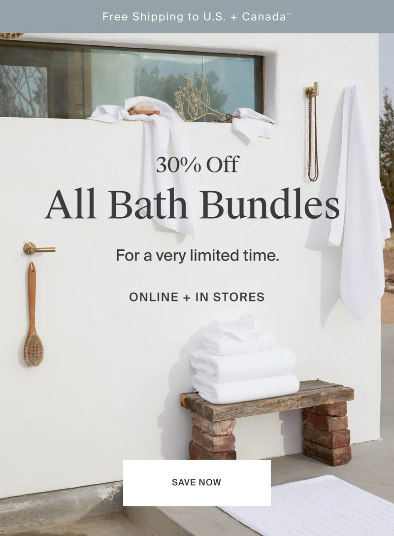 30% Off All Towel Bundles | SAVE NOW