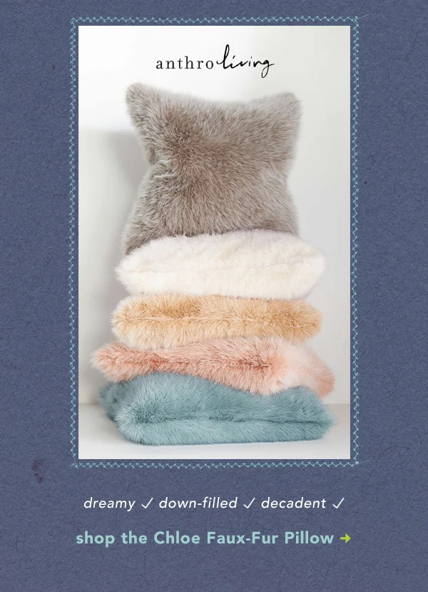 shop the Chloe Faux-Fur Pillow