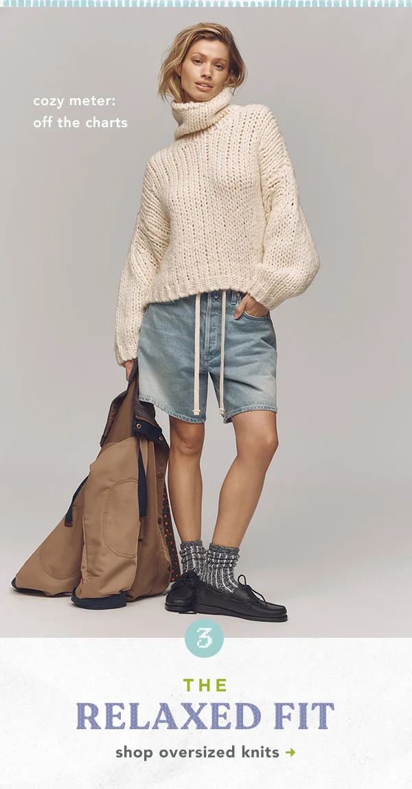 shop oversized knits
