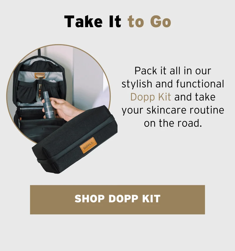 Take it to go. Shop dopp kit.