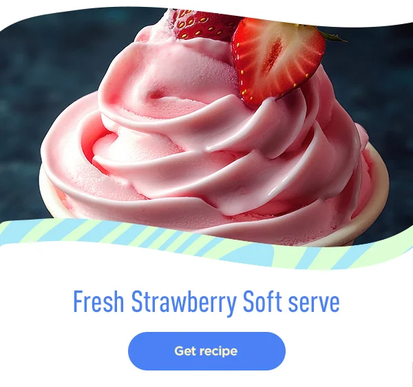 Fresh Strawberry Soft Serve