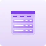 Purple grid icon