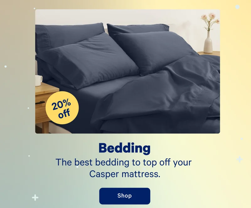 Bedding; The best bedding to top off your Casper mattress.