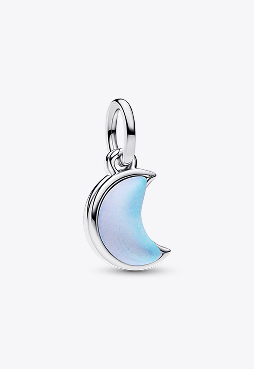 Crescent Moon Double Dangle Charm