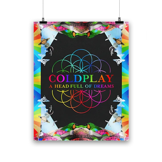 Coldplay Head Full of Dreams 10th Anniversary Lithograph