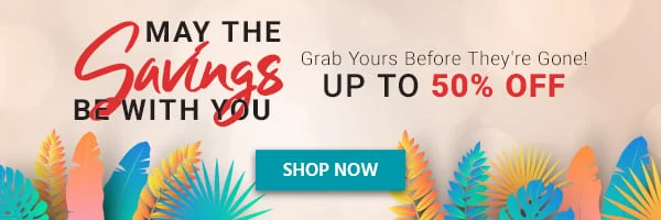 May the Savings Be with You Grab Yours Before They're Gone! Up to 50% OFF Shop Now