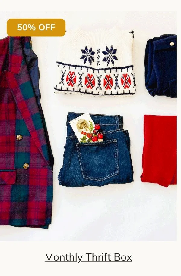 Monthly Thrift Box A Curated Thrift