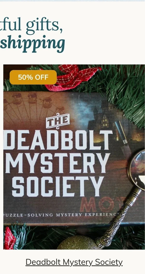 The Deadbolt Mystery Society Monthly Box