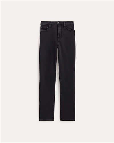 The High-Key Stovepipe Jean | Washed Black