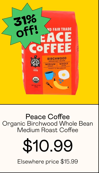 Organic Birchwood Whole Bean Medium Roast Coffee