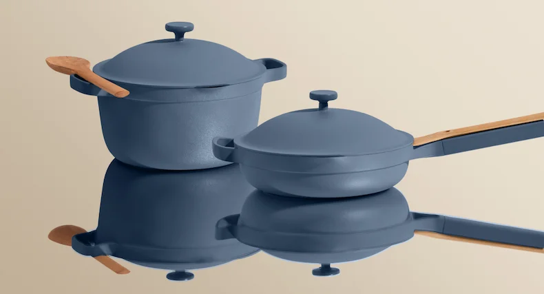 Image of the Cookware Duo in Blue Salt