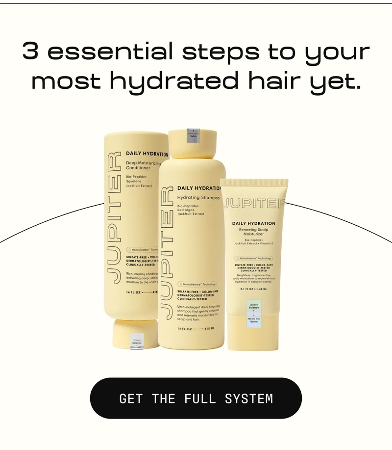 3 essential steps to your most hydrated hair yet. | Get the full system