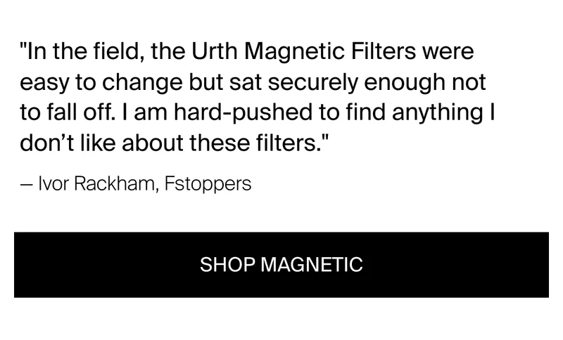 Shooting in challenging conditions, Ivor Rackham  of Fstoppers put&nbsp;our Magnetic Essentials Filter Kit Plus+ to the test: