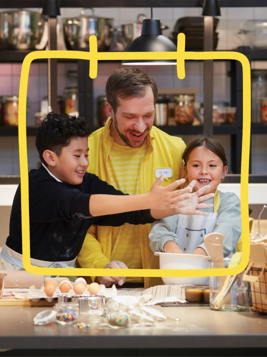 People enjoying an IKEA in-store event