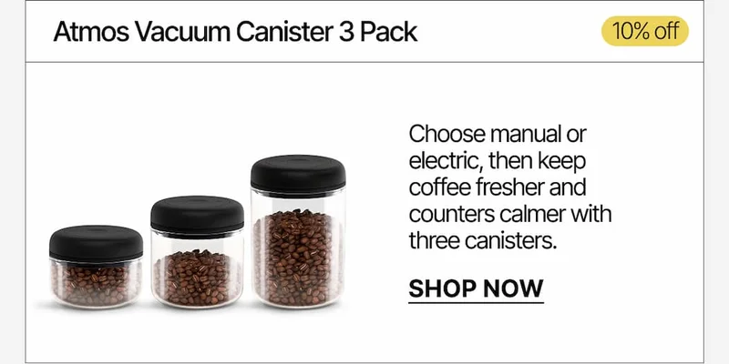 Atmos Vacuum Canister 3 Pack: 10% off