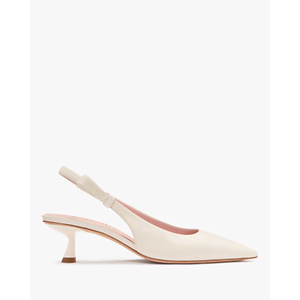 Riley Slingback Smooth Leather Kitten Heel