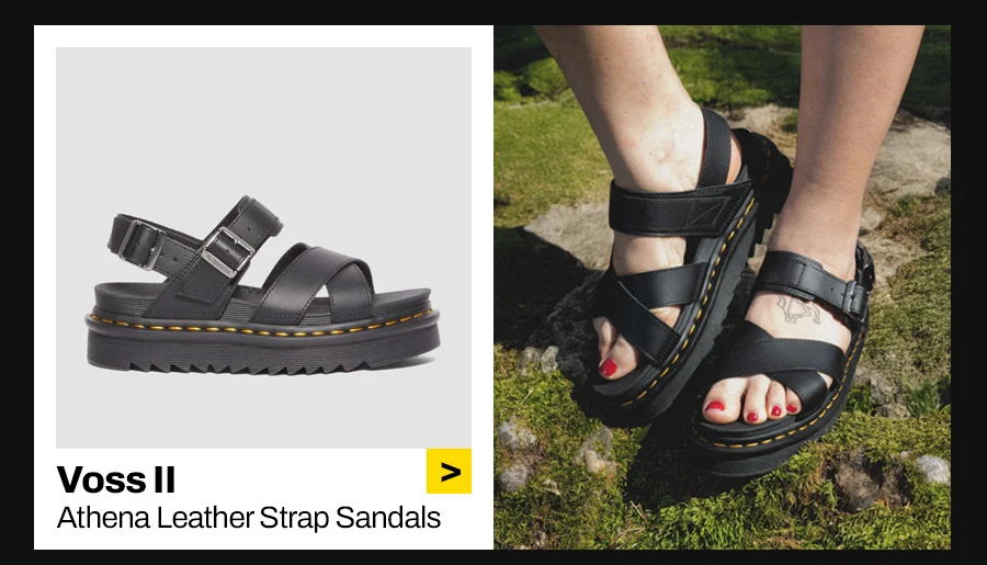 Voss II Athena Leather Strap Sandals
