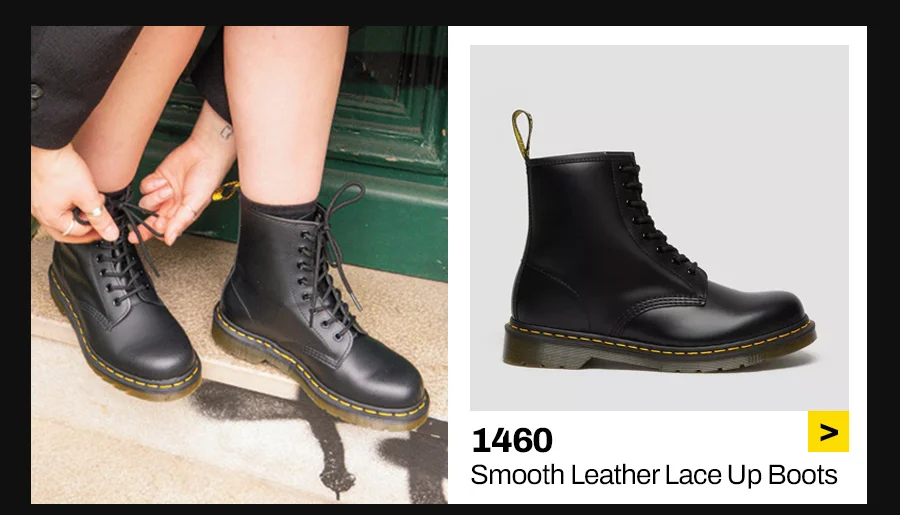 1460 Smooth Leather Lace Up Boots