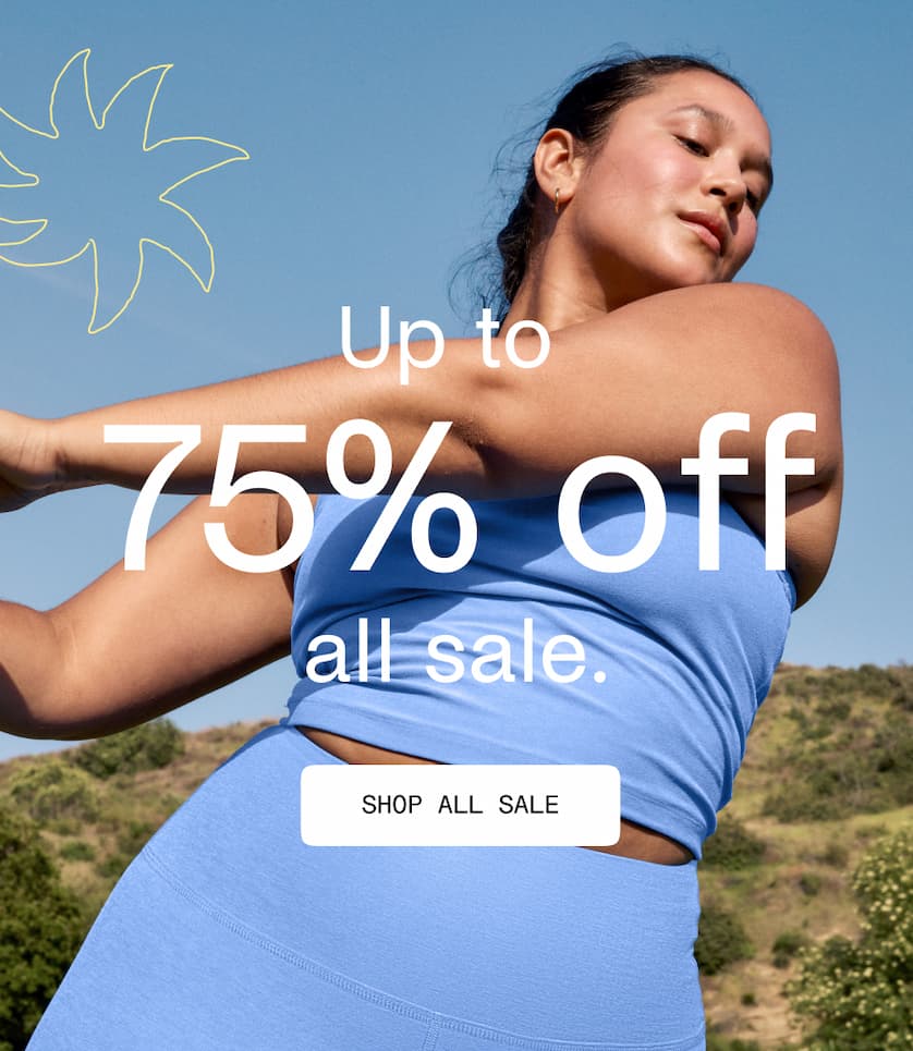 Up to 75% off all sale.