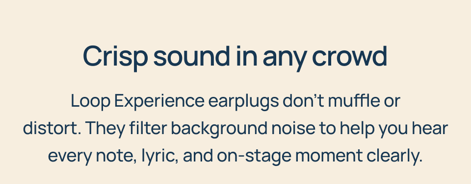 Crisp sound in any crowd