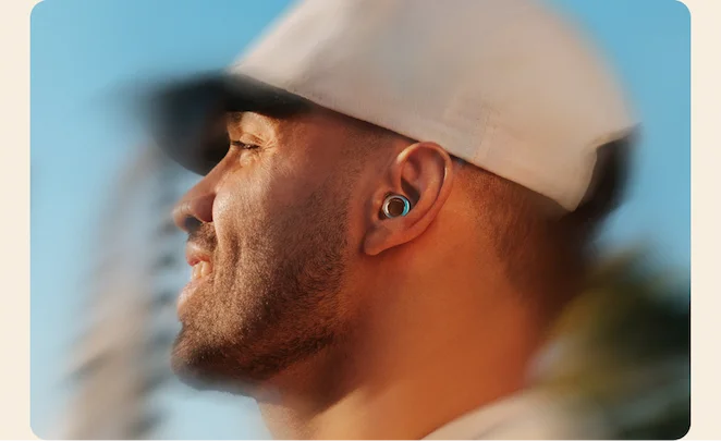 Person wearing Loop x Coachella Experience