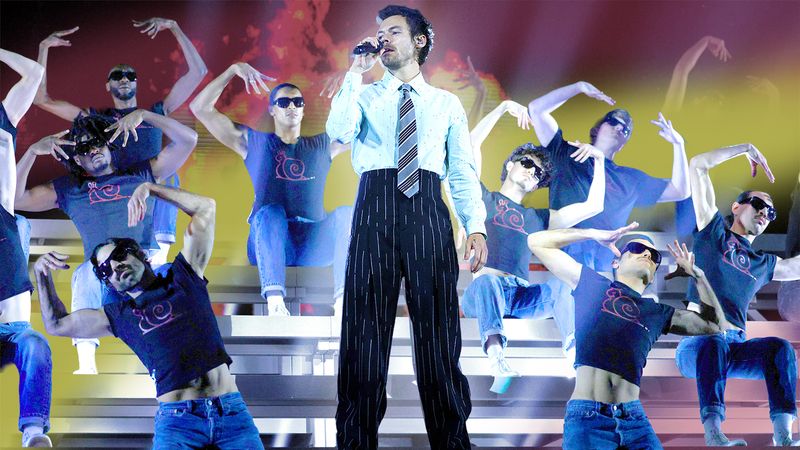 Harry Styles performs at the 2026 BRIT Awards.