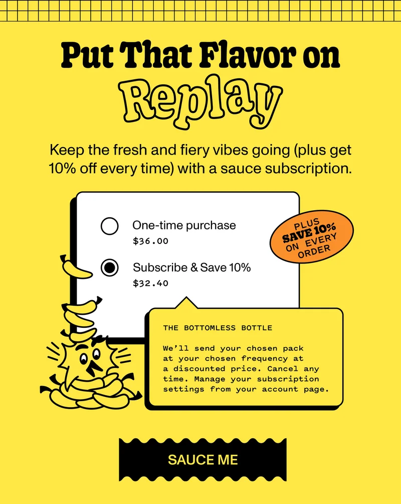 10% off every subscription order!