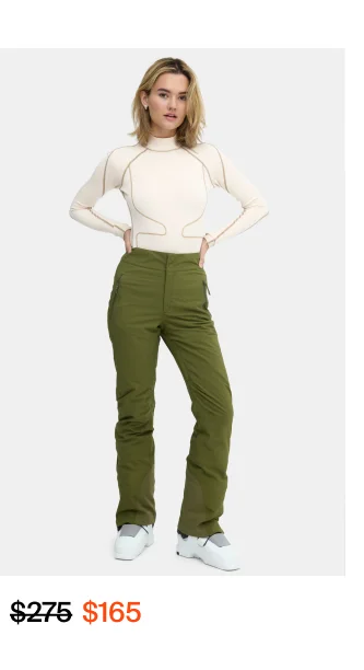 Alessandra Pant in Olive