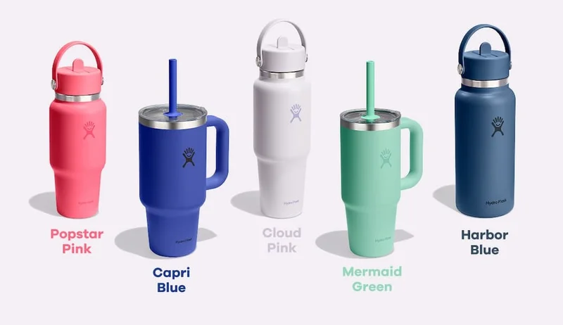 Popstar Pink | Capri Blue | Cloud Pink | Mermaid Green | Harbor Blue