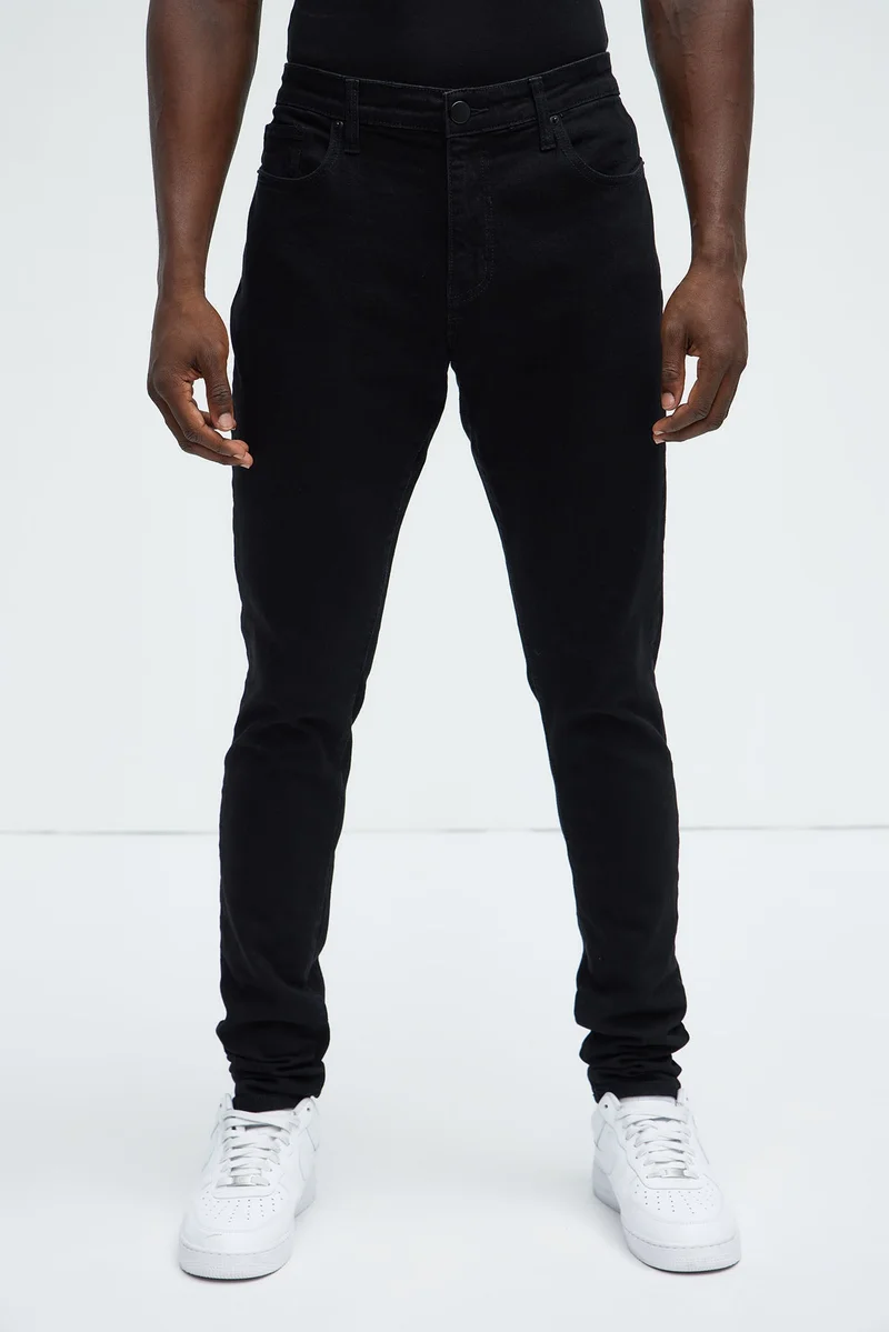 Image of Cornell Stacked Skinny Jeans - Black
