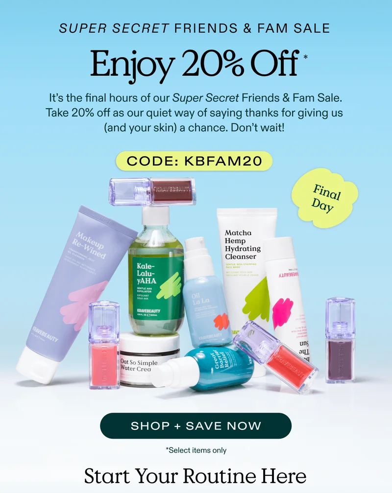 FONAL DAY! Super Secret Friends & Fam Sale! Enjoy 20% Off Select Items with code discount code