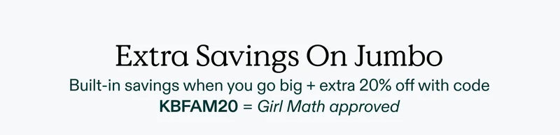 EXTRA SAVINGS on Jumbo with code discount code