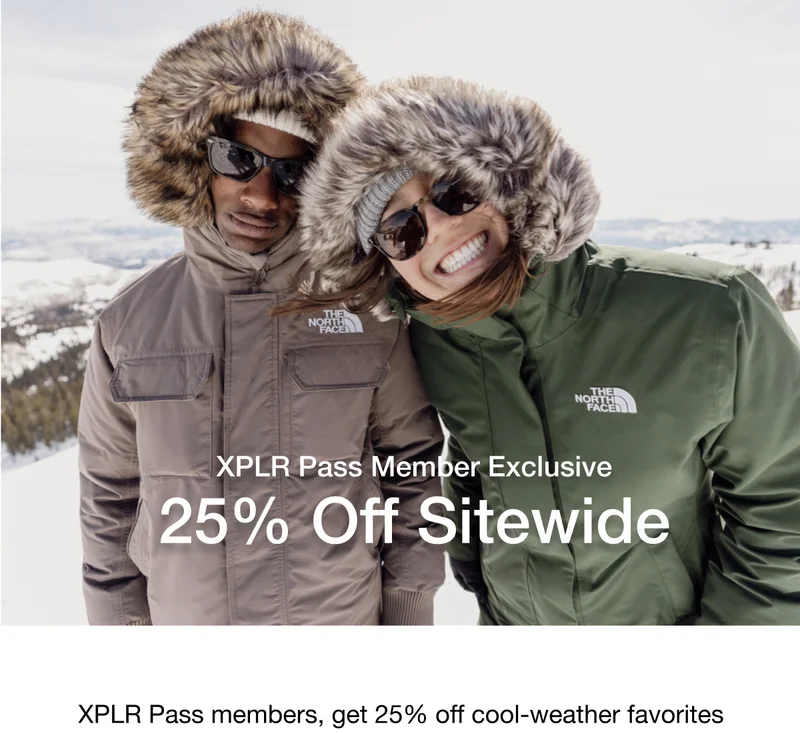 XPLR Pass members, get 25% off cool-weather favorites (and everything else) 11.10–11.13. Not a member? Join now. Promo applied in cart. Must be signed in. Exclusions apply. See terms.*
