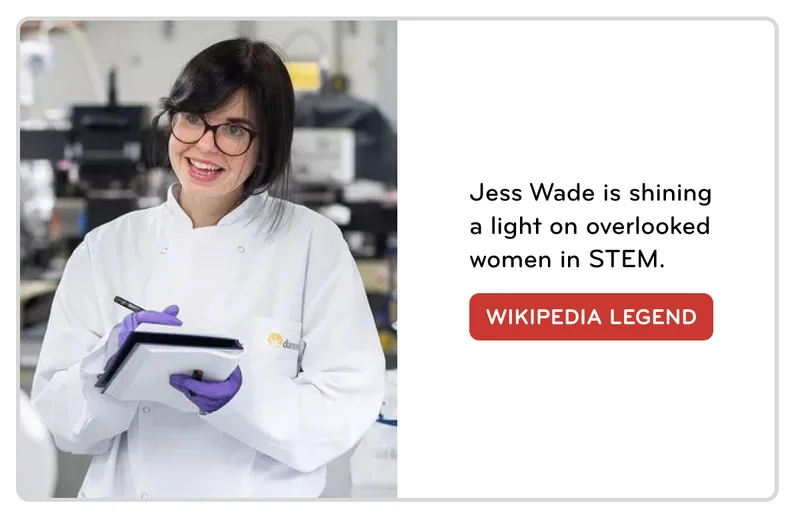 Jess Wade at her day job as a physicist.