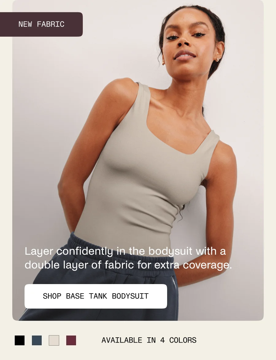 Base Tank Bodysuit in Oat