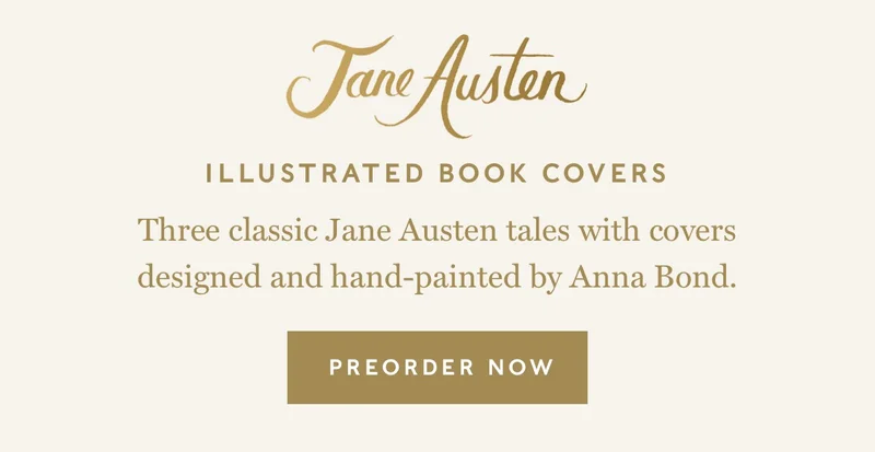 Pre-Order Jan Austen Illustrated Book Covers