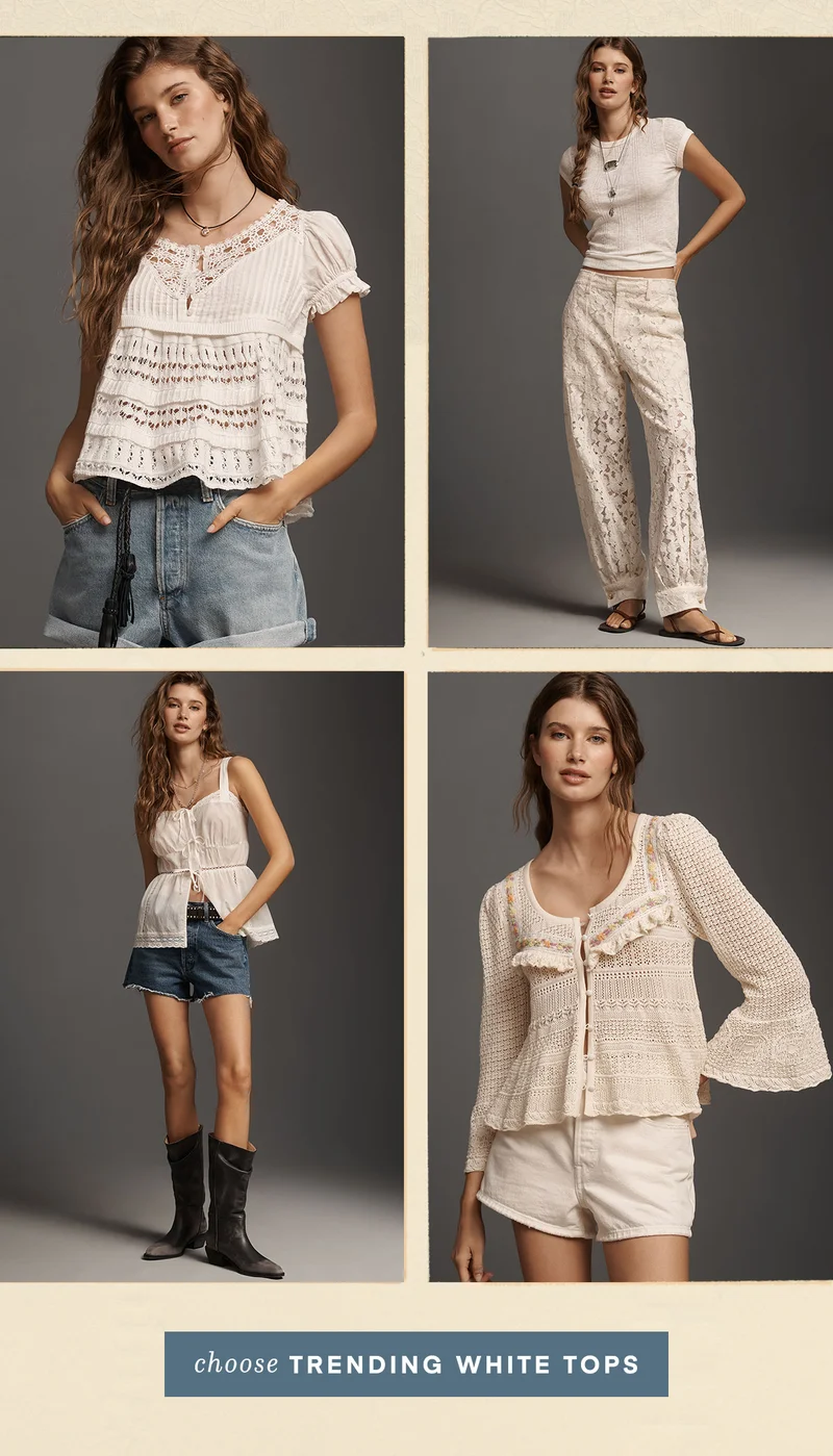 choose trending white tops