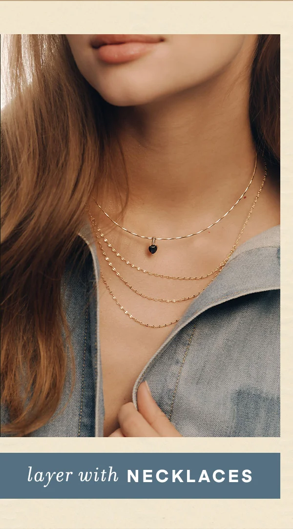 layer with necklaces