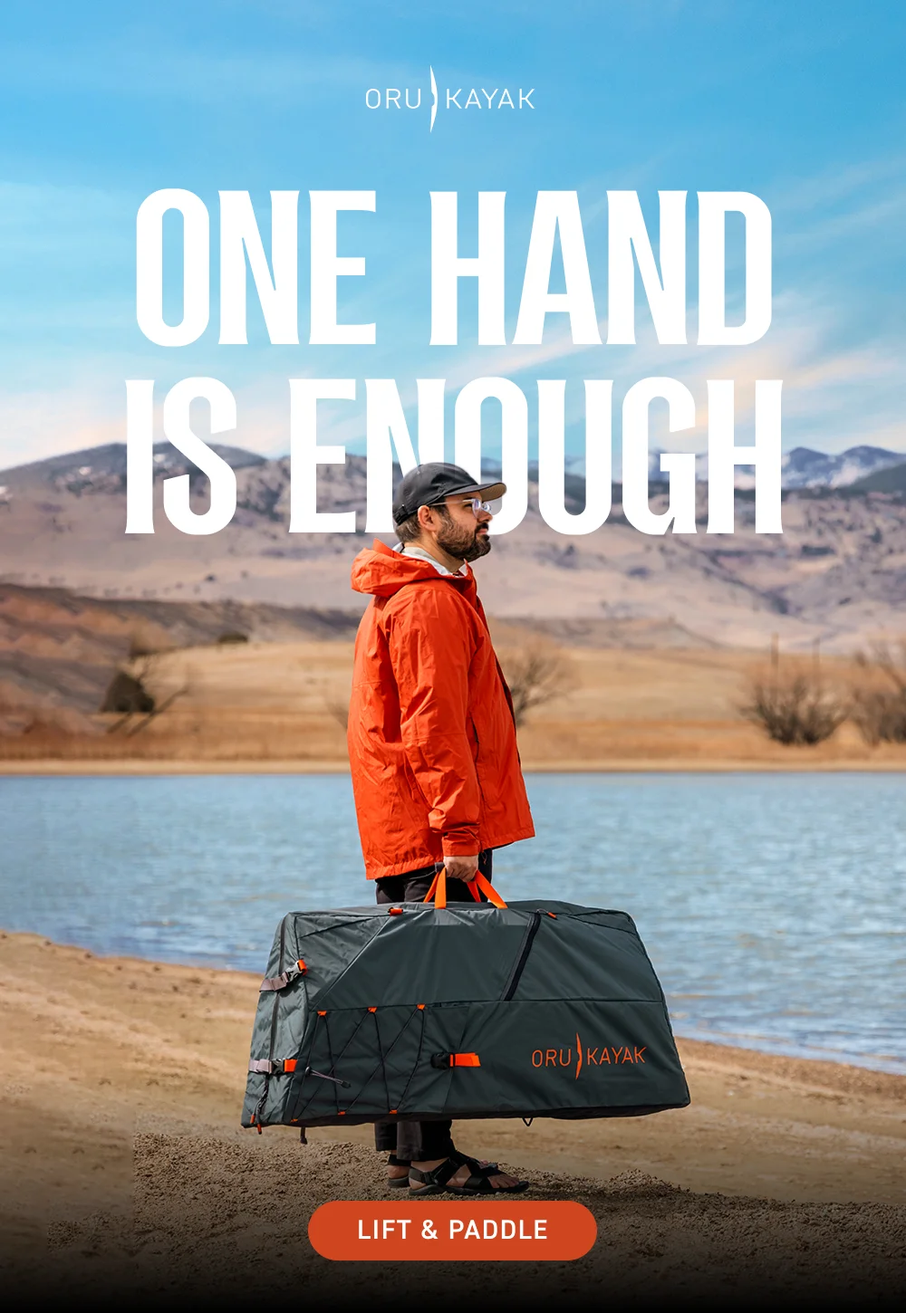 One Hand Is Enough. Lift & Paddle.