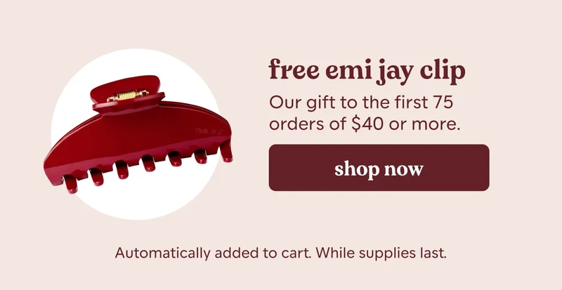 free emi jay clip - to the first 75 orders of $40 or more