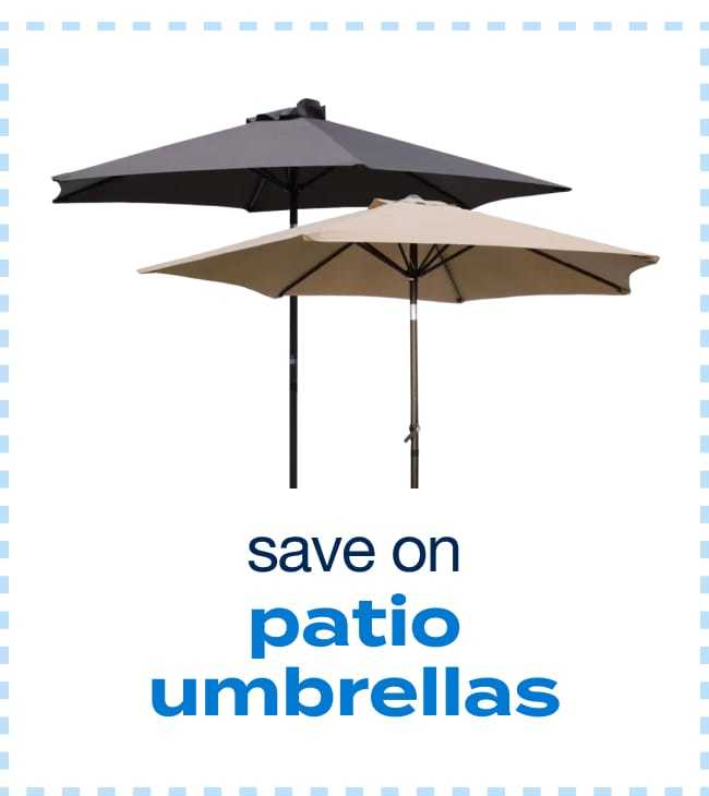 Patio umbrellas