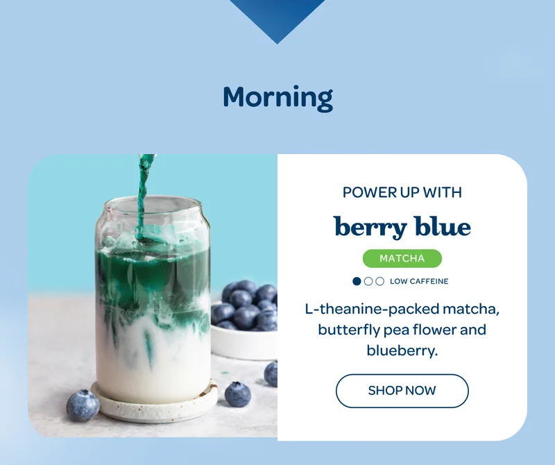 Morning: Power up with berry blue - Shop now