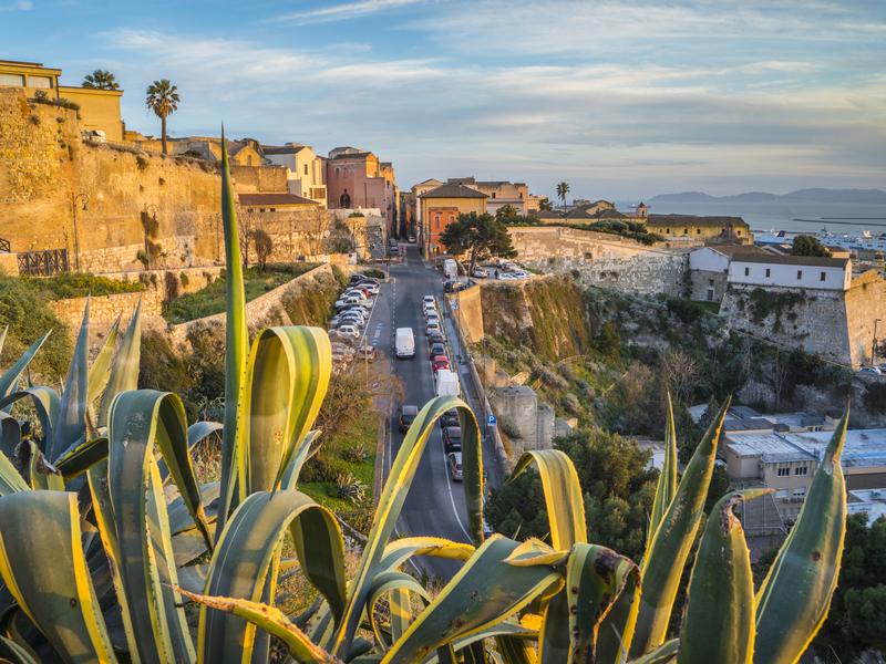 Cagliari city view