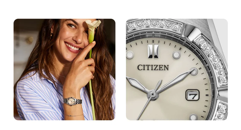 Woman wearing Corso Diamond watch