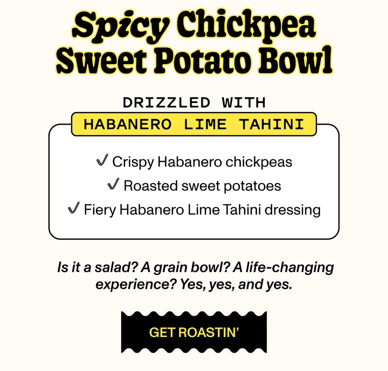 Spicy Chickpea Sweet Potato Bowl