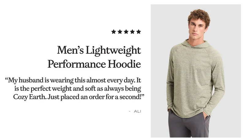 Men's Lightweight Performance Hoodie - Shop NowNow Men's Lightweight Performance Hoodie - Shop NowNow