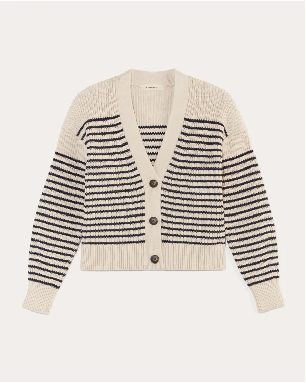 [Image] The Boxy Cardigan in Everyday Cotton | Canvas/Navy